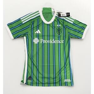 New Adidas Seattle Sounders FC 24/25 Home Soccer Jersey MLS HZ6188 Men’s XS Slim